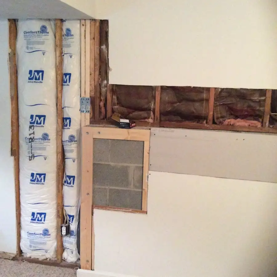 Wall insulation replacement during Contents Cleaning & Restoration in Bear Valley Springs